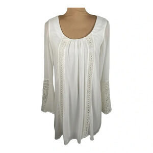 Boho White Dress by Sequin Heart size S